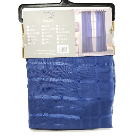 Karen Sheer Grommet-Top Single Curtain Panel_NVSHR - Picture 4 of 6